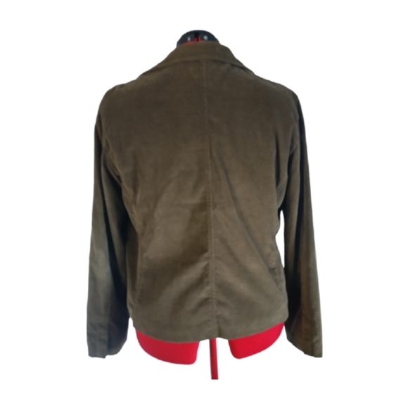 New Frontier Fine Corduroy Blazer Olive size XL - Picture 2 of 8
